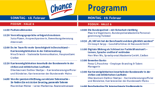 Das Programm der Chance ist online.